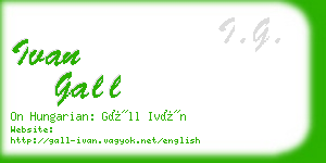 ivan gall business card